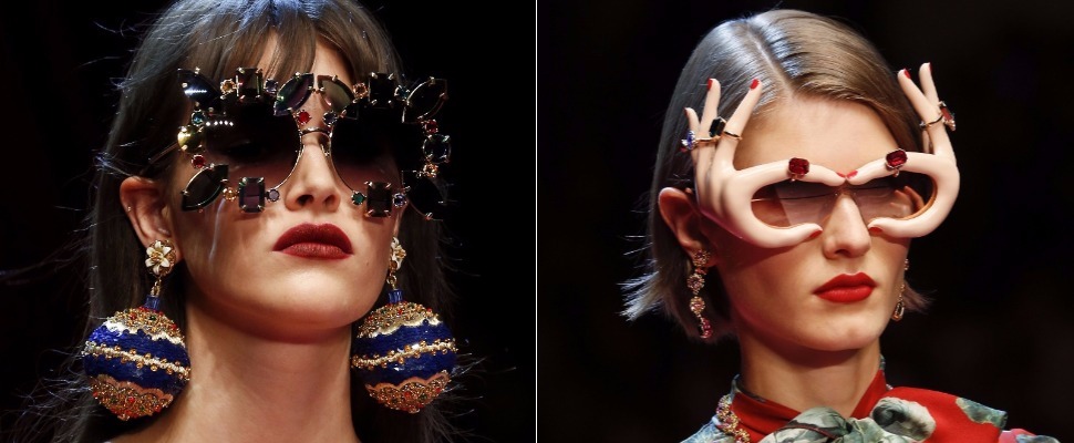 戴上去還真幽默，D＆G春夏秀台配件時尚到令人眼界大開！