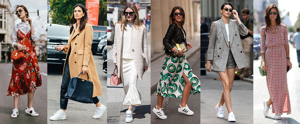 穿不膩的小白鞋，看看街拍潮人如何搭出秋冬時髦新梗～