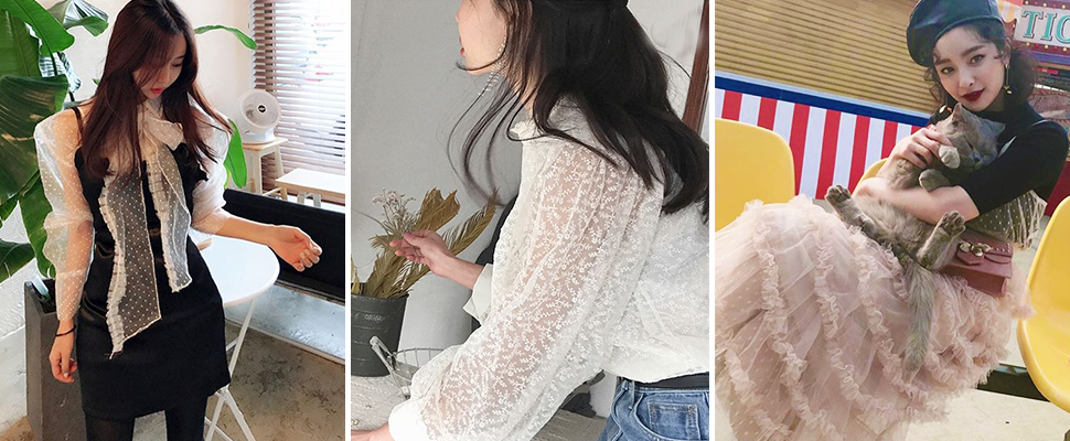 寒流沒在怕～韓妞搶曬春裝新貨，浮誇透視衣原來可以這樣搭！