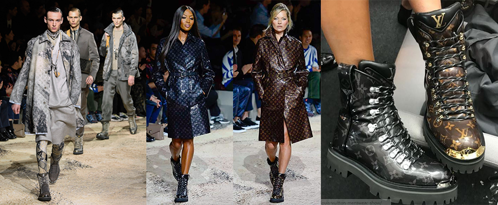 Louis Vuitton的米蘭男裝秀，一雙雙軍靴把小編電暈了（昏）～
